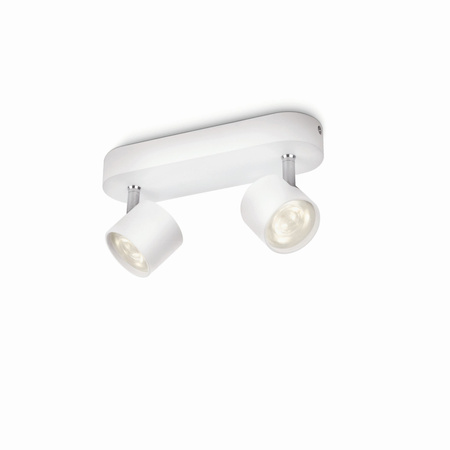 Lampa Sufitowa Reflektor LED 9W 1000lm 2700K Biała Star Philips