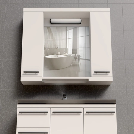 Kinkiet Ścienny LED Łazienkowy 8W 1000lm 4000K Neutralna Biały Czarny IP44 ALEX Sanico Goldlux