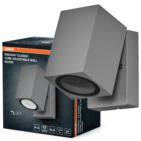 Kinkiet Ogrodowy Lampa Elewacyjna Zewnętrzna GU10 Aluminium IP44 Endura Osram