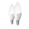 2x Żarówka LED E14 Świeczka B39 5.3W = 40W 470lm 2000-6500K CCT + RGB SMART Inteligentna Bluetooth ZigBee White and Color Ambiance Philips HUE