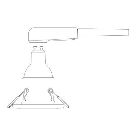 5x Oprawa Podtynkowa Wpuszczana LED GU10 Stała Aluminiowa Okrągła Czarna Peridot Philips