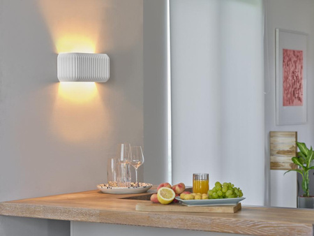 Lampa Ścienna Dekoracyjna Kinkiet Oprawa Natynkowa E27 Biały Decor Ledvance