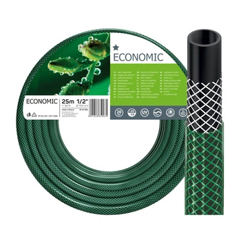 Wąż Ogrodowy do Wody 3 Warstwowy z Oplotem 1/2" 25m Mocny ECONOMIC CELLFAST