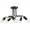 Lampa Sufitowa CHARLIE 5xE27 Czarna LM-5.120 Lamkur