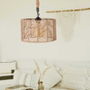 Lampa Wisząca Sufitowa BOHO Pleciona Jutowa Walec do LED E27 SZNUR