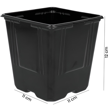 Zestaw 5x Doniczka Produkcyjna do Rozsady Pikowania Wysiewu Nasion Warzyw 11x11x12 cm