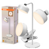 Lampka Biurkowa Stołowa Regulowana 1.8W 140lm 3000K Ciepła 114° Akumulatorowe Biała Ściemnialna Decor Helper Gadet Osram