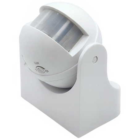 Czujnik Ruchu i Zmierzchu PIR 180° 12m IP44 Biały