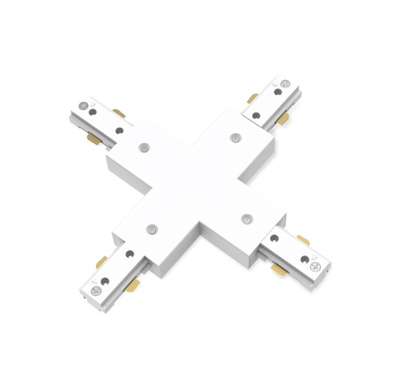 Łącznik Krzyżowy typ X Złącze do Szyn Oświetleniowych Szynoprzewodów LED Jednofazowych Biały EasyLink Philips