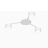 Lampa Sufitowa Żyrandol Oprawa 3x GX53 LED Biała Nowoczesna Videx