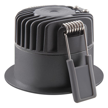 Panel LED Oprawa Podtynkowa Punktowa 8W 640lm 3000K Ciepła Ściemnialna Oczko Spot Czarny Darklight Ledvance