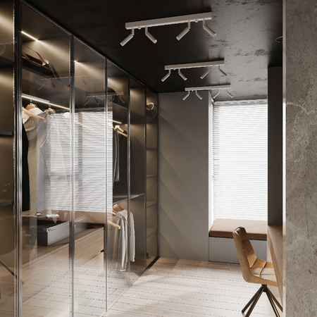 Lampa Sufitowa Oprawa Natynkowa SPOT TUBA Reflektor 2x G9 Tubularna Biała Nowoczesna Eyetech Sollux