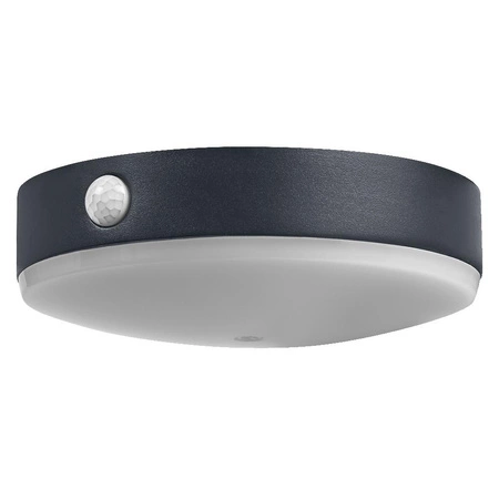 Lampa LED Elewacyjna Solarna Kinkiet Ścienny 6W 500lm 3000K Ciepła Solarne Czarna IP44 z Czujnikiem Ruchu i Zmierzchu Endura Style Osram