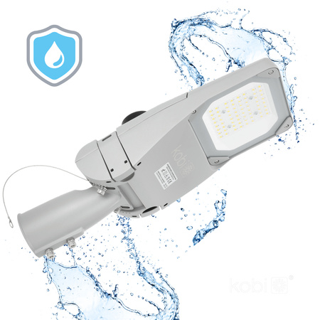 Lampa Uliczna LED Przemysłowa Oprawa Drogowa 35W 5950lm 4000K Neutralna IP66 IK09 Szara Master Street Kobi
