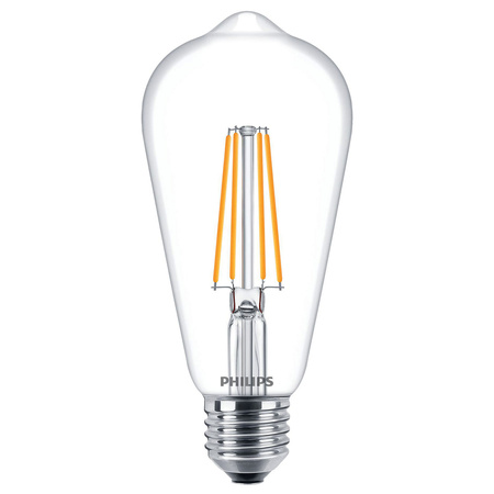 Żarówka LED Edison E27 ST64 7W = 60W 806lm 2700K Ciepła Filament PHILIPS
