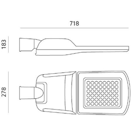 Lampa Uliczna LED Oprawa Drogowa New Street 100W 17000lm 4000K KOBI