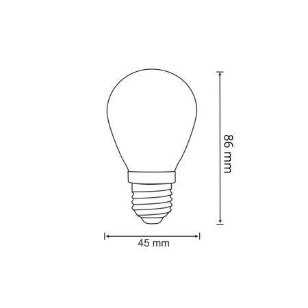 2PAK Żarówka S14 FIILAMENT do girlandy party 36V GOLDLUX (Polux)