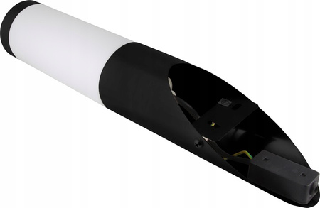 Kinkiet Ogrodowy Elewacyjny E27 SKOŚNY SŁUPEK Tuba Czarna