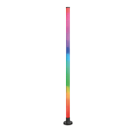 Lampa Podłogowa Stojąca 10W RGB 6500K LED 250lm 360° 150cm Czarna Pilot Videx