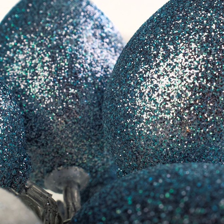 Girlanda świetlna Lampki LED na baterie Brokatowe jajka wielkanocne Biały szary 10x LED MILAGRO EKD3938