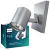 Lampa Ścienna Kinkiet Reflektor GU10 Aluminium Runner Philips