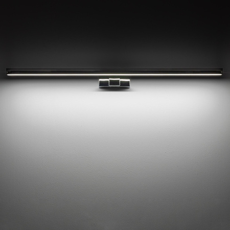 Kinkiet Ścienny Lampa Natynkowa LED 15W 1200lm 4000K Neutralna Chrom Wodoodporna Łazienkowa IP44 Nowoczesna CEZANNE LED L 10682 Nowodvorski