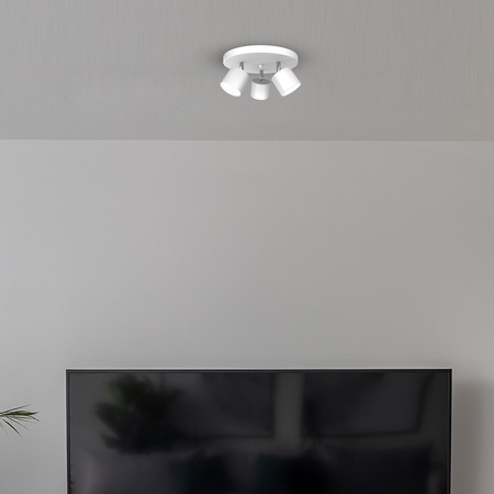 Lampa Sufitowa DIXIE Biała 3xGX53 Ruchoma Milagro