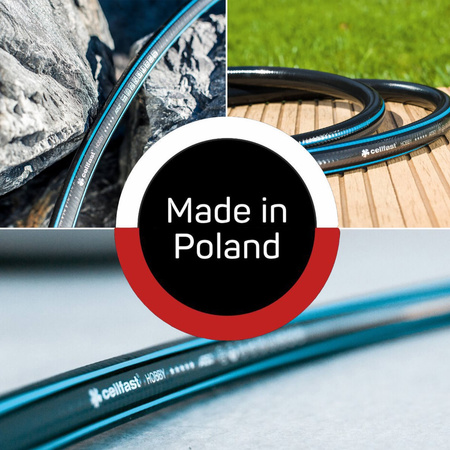 Wąż Ogrodowy do Wody 6 Warstwowy z Oplotem 3/4" 25m Mocny HOBBY ATS2 CELLFAST