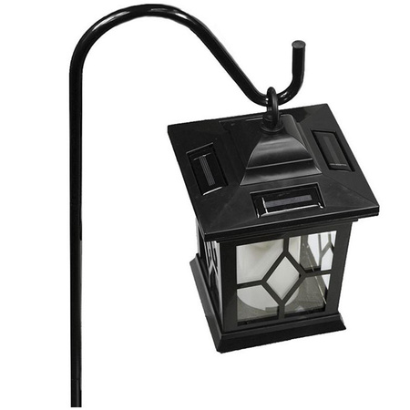 Lampa Solarna Ogrodowa LED Wbijana Ozdobna Latarenka Lampion Płomień Efekt Ognia