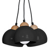 Lampa Wisząca Sufitowa DAMA Czarna 3xE27 Milagro
