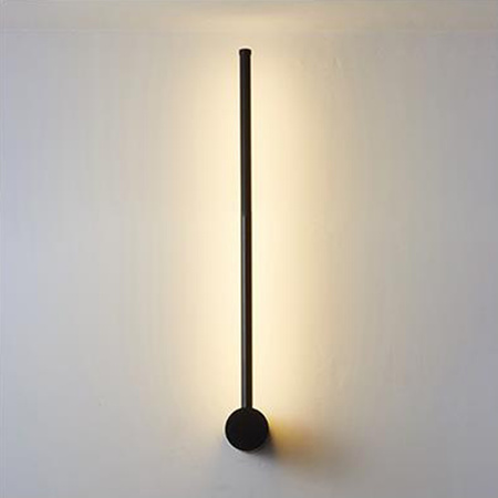 Kinkiet LED CATRINA lampa ścienna CZARNA Metal 9W 60cm styl nowoczesny