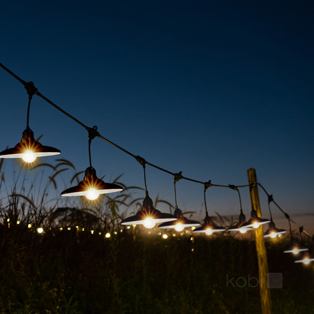 Klosz do Girlandy Zestawu CRETE LS M2 Czarny Metalowy 5 Sztuk Kobi