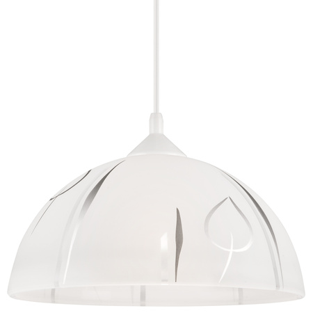 Lampa Wisząca Sufitowa MARCY E27 Biała Srebrna LM-1.1/5 Lamkur