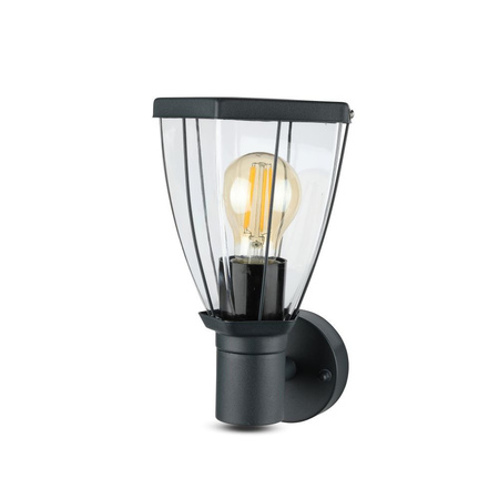 Lampa Ogrodowa Oprawa Elewacyjna Kinkiet E27 Czarny Mat VT-835 V-TAC