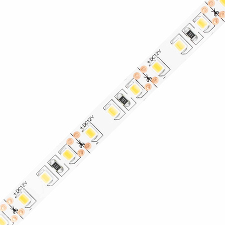 Taśma LED Pasek 12V 48W 600LED 2835 Ciepła 8mm 5m