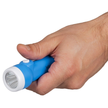 Latarka akumulatorowa Ręczna Dioda LED 100lm 2w1 ze światłem bocznym COB 300lm VAYOX