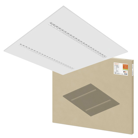 Panel LED Oprawa Biurowa Lampa Sufitowa 33W 4000lm 4000K Neutralna Ściemnialna Podtynkowa Natynkowa Biały 62x62cm UGR16 IndiviLED® Ledvance