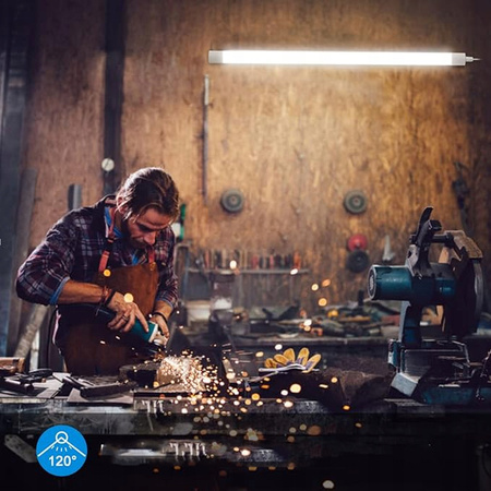 Oprawa hermetyczna LED 18W 60cm Zimna 6200K IP65