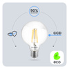 Żarówka LED E27 Kula G125 7W = 60W 806lm 4000K Neutralna 360° FILAMENT LUMILED
