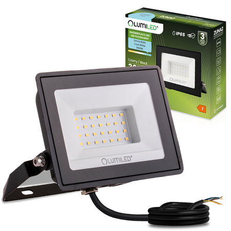 Naświetlacz LED ZUNA2 30W 2700lm 6500K IP65 Czarny LUMILED