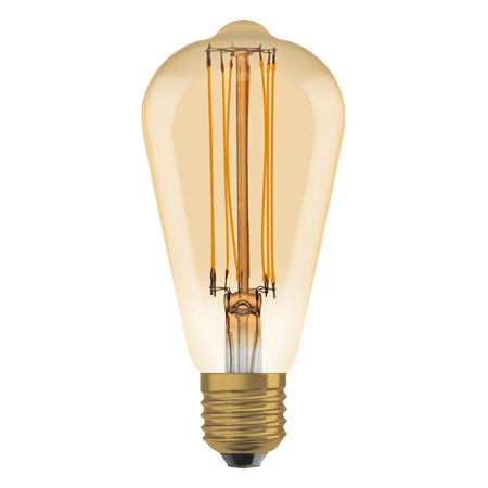 Żarówka LED Dekoracyjna ST64 Edison E27 5.8W = 40W 470lm 2200K Ciepła 320° Filament Ściemnialna Vintage 1906 Osram