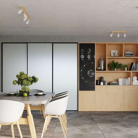 Lampa Ścienna Oprawa Natynkowa Kinkiet GU10 SPOT TUBA Reflektor Punktowa Ruchoma Tubularna Drewno Biała Nowoczesna Verdo Sollux