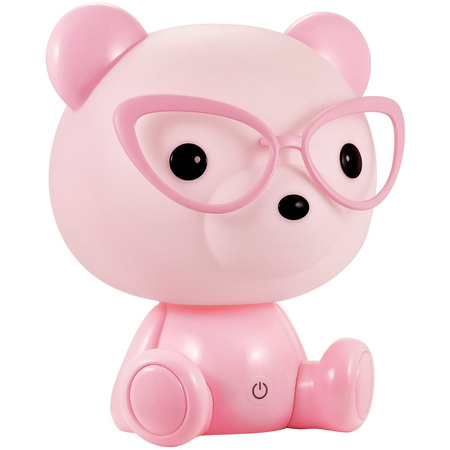 Lampka Dekoracyjna LED 2.5W 59lm Różowa Ściemnialna Miś Sanico Goldlux