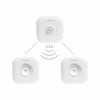 Lampki LED Bezprzewodowe Schodowe z Czujnikiem 1W 70lm CCT 90° 750mAh Biała VIDEX