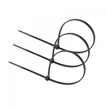 Opaski Zaciskowe Kablowe 2.5x200 mm Czarne UV TRYTYTKI TRYTKI ZIPERKI OK-25200B .MORE 100 szt.