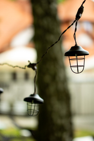 GIRLANDA SOLARNA 10x latarenka metalowa 4,5m ogrodowa ozdobna dekoracyjna 3000K ciepła