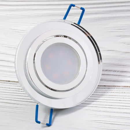 Oprawa Halogenowa Podtynkowa Lampa Sufitowa Szklana Okrągła Ruchoma GU10 ARIAN LUMILED