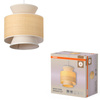 Lampa Sufitowa Wisząca Dekoracyjna Zwis E27 Beżowa Raffia Decor Wrap Osram