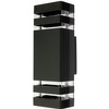 Kinkiet Ogrodowy Elewacyjny Podwójny INEZ DUO LED 2xGU10 ALUMINIUM Czarna IP54