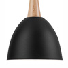 Lampa Wisząca Sufitowa VANESSA E27 Czarna Drewniana LM-1.1/77 Lamkur